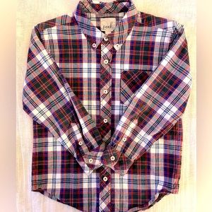 Fall Favorite!!!  Peek Button Down, Plaid Boys Shirt -Size 10